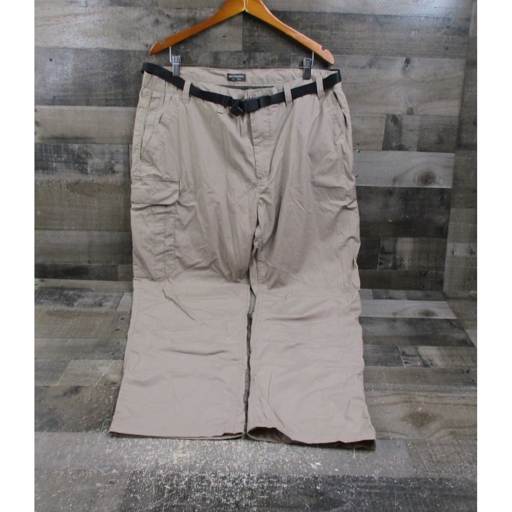 Craghoppers Pants Mens 38 Beige Cargo Hiking Belted Lightweight Outdoor Long